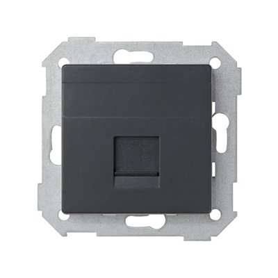 Placa conector RJ45 voz y datos con guardapolvo 82005-30 Simon 82 Blanco