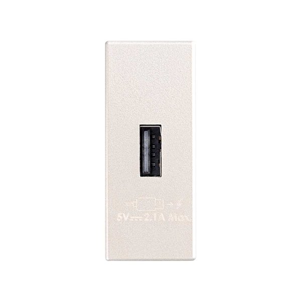 Cargador USB de 1 modulo 2.1A 5V 8201097-064 Simon 82 Cava