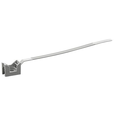 Base con brida para fijacion de tubos y cables CT-CLIP SPIT 566270 D40-63 (100 unidades) Gris