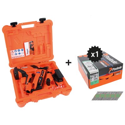 Pack Clavadora IM90Xi + 1 paquete clavos 2,8x70 para madera PASLODE SPIT 054695