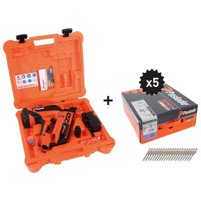 Pack Clavadora PPN50Xi + 5 paquetes clavos 4x35 para madera PASLODE SPIT 054707