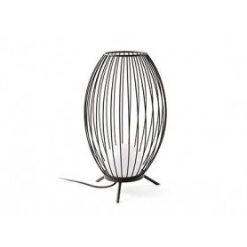Lampara portatil Jardin Faro Barcelona CAGE 75608 Gris oscuro