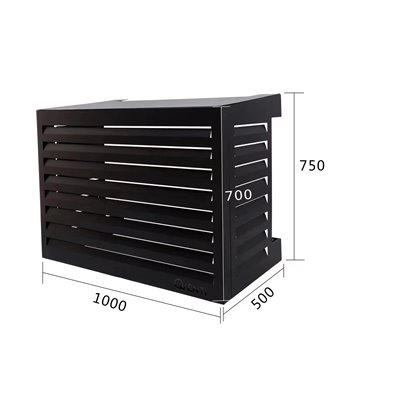 Carcasa aire acondicionado base negro 100X75X50cm QVENTI CAL100BZ