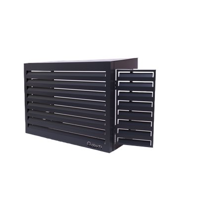 Carcasa aire acondicionado base antracita con puerta 115X85X57,5cm QVENTI CAL115BA PRO