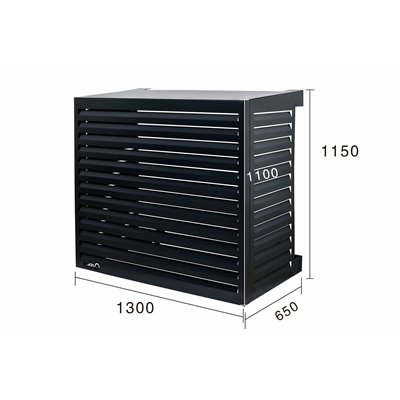Carcasa aire acondicionado base antracita 130X115X65cm QVENTI CAL130BA