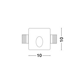 Luminaria Led señalizacion paso NOVA LUCE CIROCCO NL-61886001 Yeso 