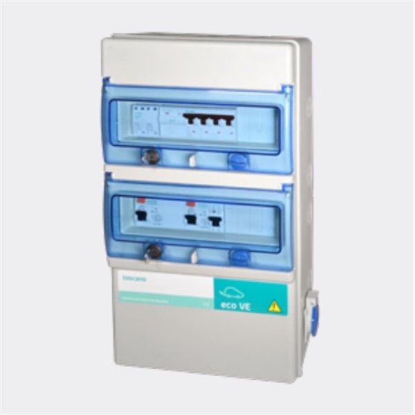 Cuadro mando recarga vehiculo 4x63A 43,64kW ECO-VE-PRO-4P63T15-S TOSCANO 10003556