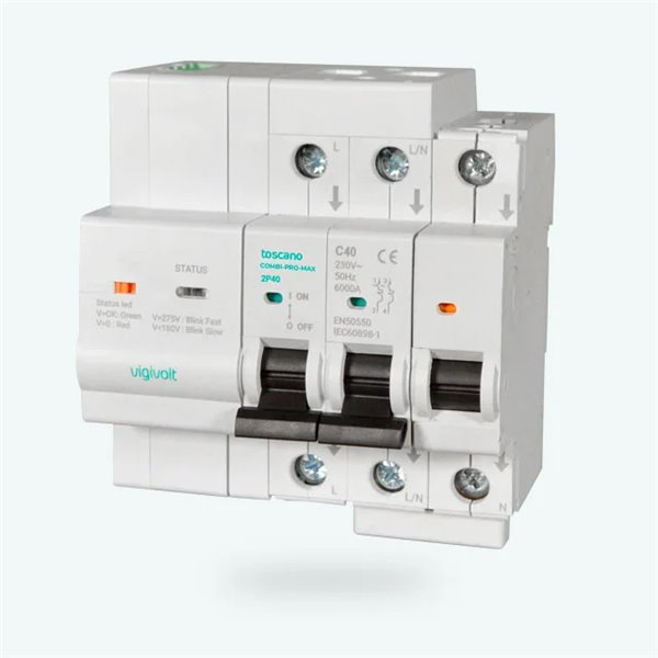 Sistema de control backup trifasico 400VAC 4x40A COMBI-PRO-MAX-4P40 TOSCANO 10004945