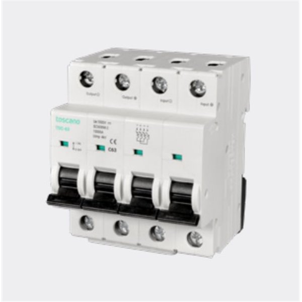 Diferencial Magnetotérmico fotovoltaica y contínua 1000V DC 63A TM-DC-4P63 TOSCANO 10005269