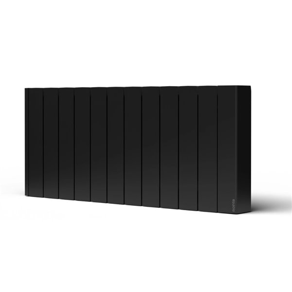 Radiador eléctrico Rointe BNN1100RADC BELIZE SHORT negro 11 modulos 1100W