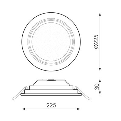 Downlight Led PRILUX 629355 Modelo Kentau 20w 830 Blanco