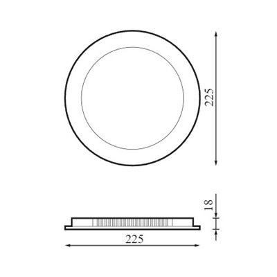 Empotrable CL PRILUX 482981 Modelo Breno 18w 840 Gris