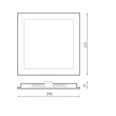 Empotrable SQ PRILUX 483117 Modelo Breno 12w 830 Blanco