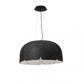 Lampara colgante Faro Barcelona MUTE LED 20101 Gris oscuro/ Gris 3000k