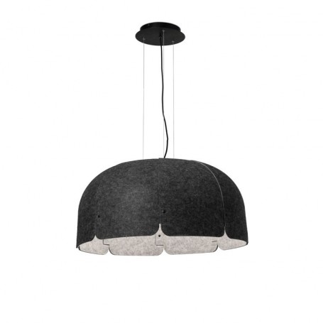 Lampara colgante Faro Barcelona MUTE LED 20101 Gris oscuro/ Gris 3000k