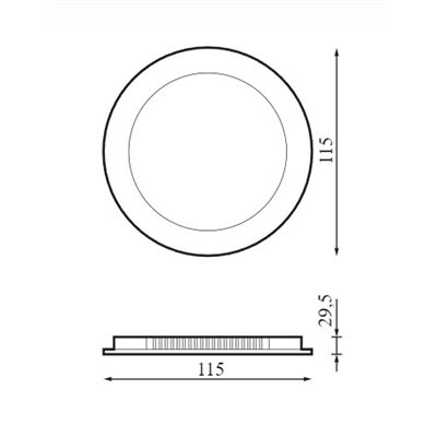 Downlight Led PRILUX 590495 Modelo Breno CL 6w 865 Blanco