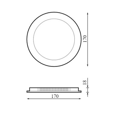 Downlight Led PRILUX 590518 Modelo Breno CL 12w 840 Blanco