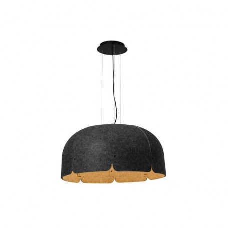 Lampara colgante Faro Barcelona MUTE LED 20102DA Gris oscuro/Marron 3000k