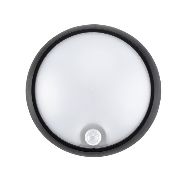 Aplique exterior PRILUX 468688 Modelo MASNE S SENSOR 8w 830 IP54 Negro
