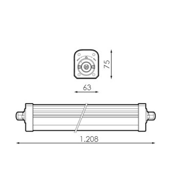 Pantalla MEGARA AVANT 40W 840 100-240V IP66 IK10 PRILUX 560542