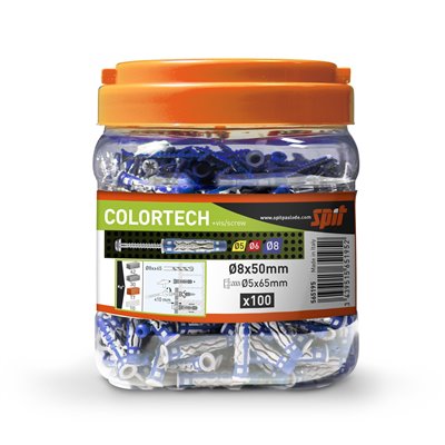Anclaje universal Colortech/HS SPIT 565195 8X50 (Bidon 100 unidades)
