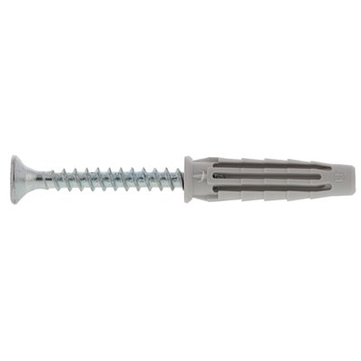Caja 100 anclajes PRO 6 de nailon con tornillo 6x30mm SPIT 565647