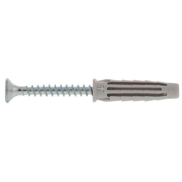 Caja 100 anclajes PRO 6 de nailon con tornillo 6x30mm SPIT 565647