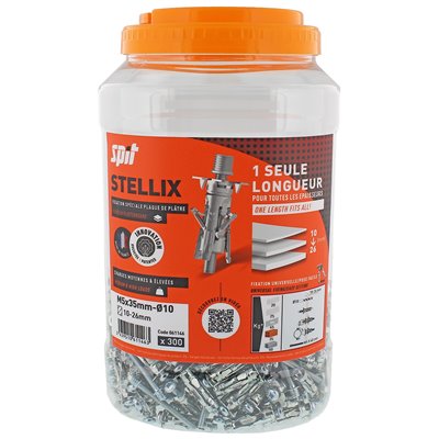 Bidón 300 anclajes autorroscantes STELLIX para cartón y yeso 5x35/15mm SPIT 061146