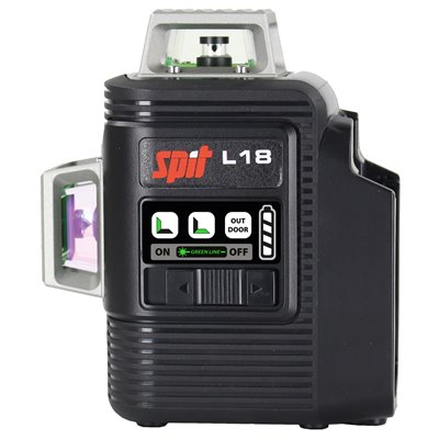 Laser verde a bateria L18 18V SPIT 054555 3 Planos