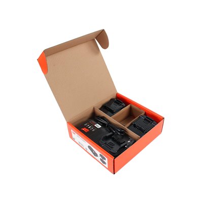 Kit Cargador de baterias 18V SPIT 054548 con 2 baterias 18v a 5Ah