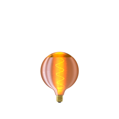 Bombilla Led regulable CALEX 2001001100 E27 4W Silk series G125 Dorada