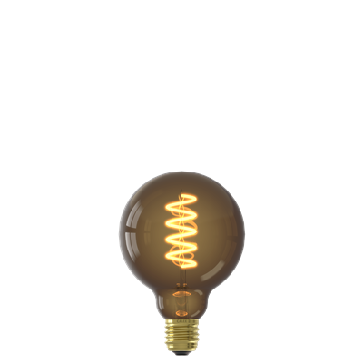 Bombilla Led regulable CALEX 2001001700 E27 G95 4W FILAMENTO ESPIRAL natural