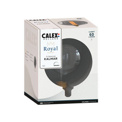 Bombilla Led regulable CALEX 2101005600 E27 3,5W Royal Kalmar Titanio