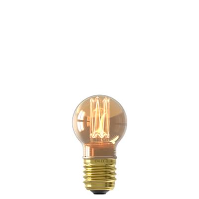 Bombilla Led Crow regulable CALEX 1201000200 E27 P45 2,3W Dorada