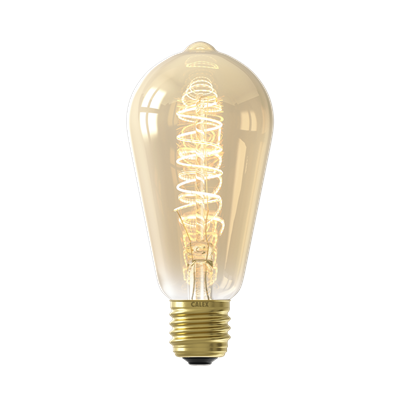 Bombilla Led regulable CALEX 1001002000 E27 Rustic ST64 5.5W 2100K Gold