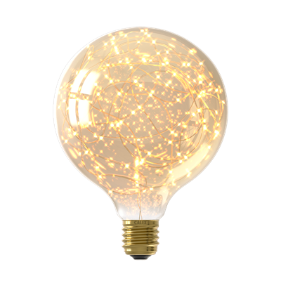 Bombilla Led Star no regulable CALEX 425912.1 E27 G125 1,5W Dorada