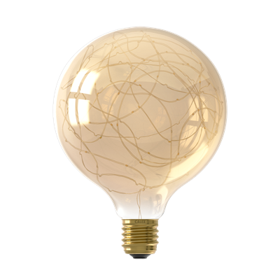 Bombilla Led Star no regulable CALEX 425912.1 E27 G125 1,5W Dorada