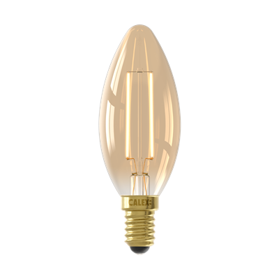 Bombilla Led regulable CALEX 1101005200 E27 Vela B35 3.5W 2100K Gold
