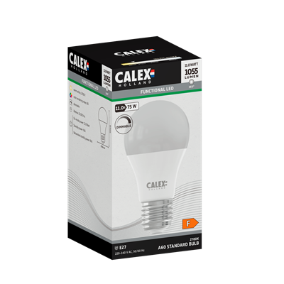 Bombilla Led regulable CALEX 1301000300 E27 Standard A60 11W 2700K