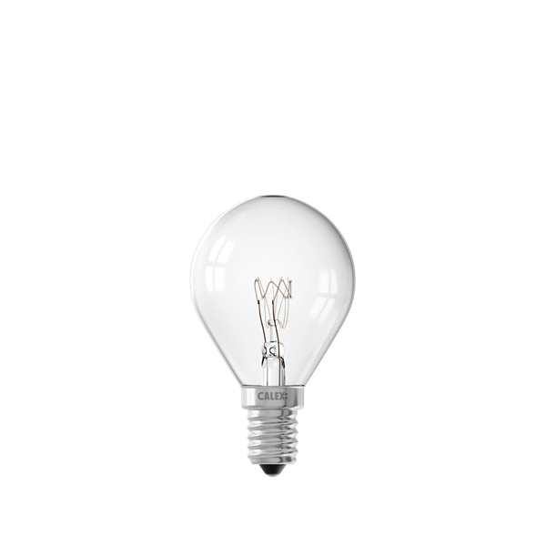 Bombilla incandescente CALEX 407702 240V 10W E14 P45 esferica Transparente