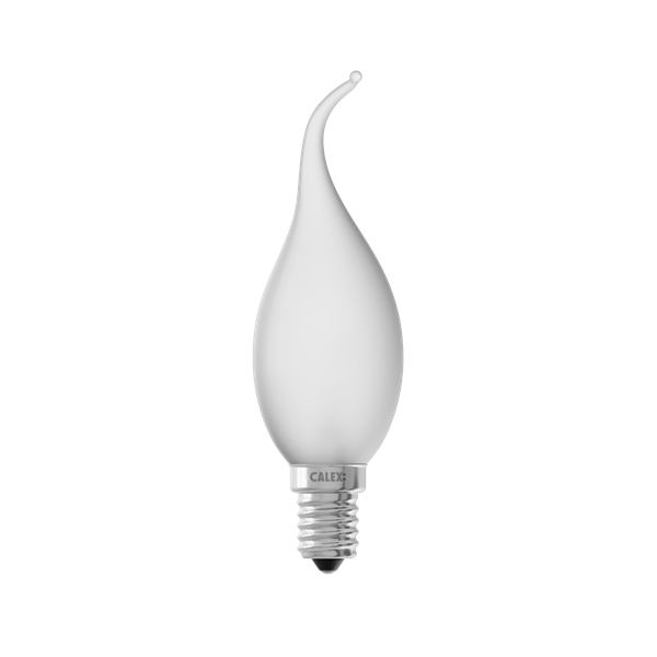 Bombilla incandescente CALEX 413604 240V 10W E14 BXS35 Vela Blanca mate