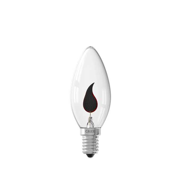 Bombilla incandescente CALEX 439632 240V 3W E14 B35 Vela llama incandescente