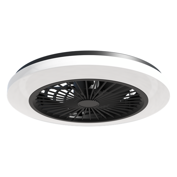 Lampara y ventilador de techo inteligente 50cm CALEX 5501000400 negro