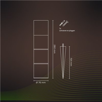 Baliza jardin CALEX 4w RGB CCT Smart Home Outdoor 5401000400