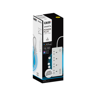 Regleta 4 tomas Reino Unido + 4 USB inteligente CALEX Smart Home 5202000200