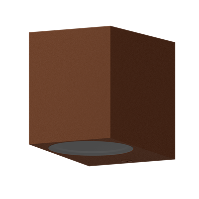 Aplique de pared exterior IP54 GU10 CALEX 4301000400 Óxido