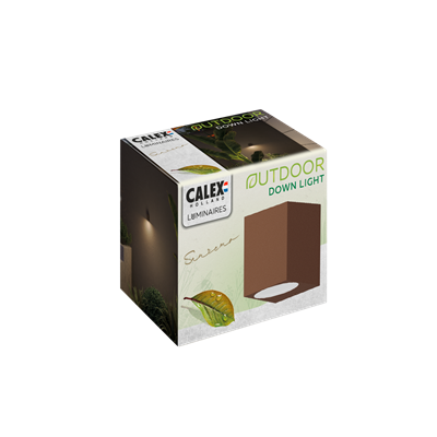 Aplique de pared exterior IP54 GU10 CALEX 4301000400 Óxido