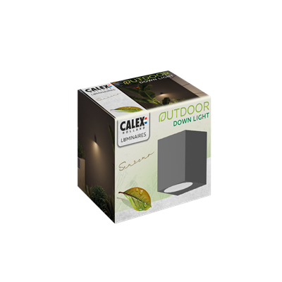 Aplique de pared exterior IP54 GU10 CALEX 4301000500 Gris