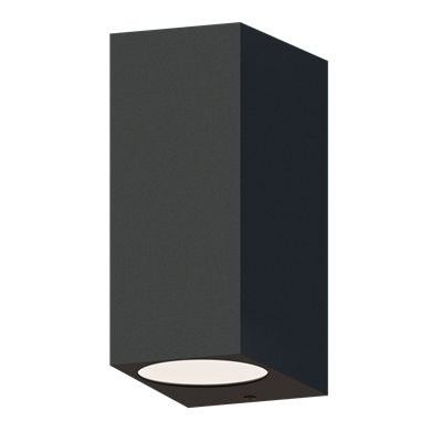 Aplique de pared exterior UP & DOWN IP54 2xGU10 CALEX 4301000600 Negro