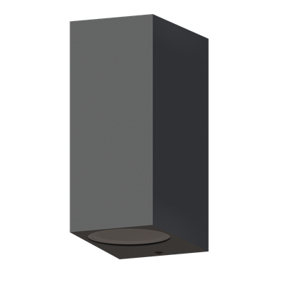Aplique de pared exterior UP & DOWN IP54 2xGU10 CALEX 4301000800 Gris